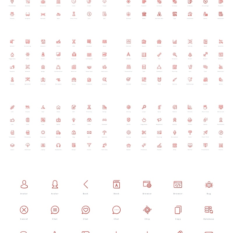 280矢量图标PPT素材 Bonus vector Icons