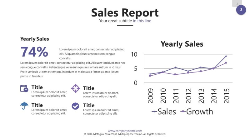 紫色信息可视化PPT图表3