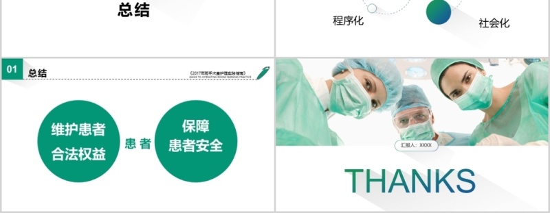 预防手术部位感染医学PPT模板工作总结汇报培训