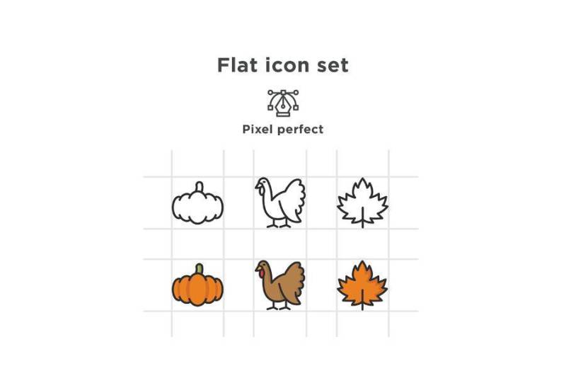 感恩节图标包