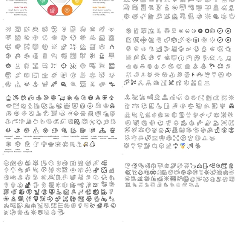 八角形信息图PPT模板Octagon Infographics