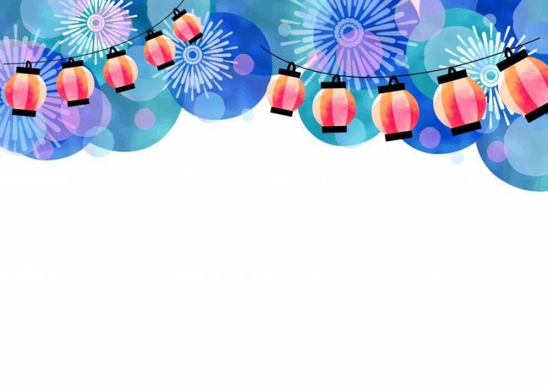 季节材料019夏季节日框架