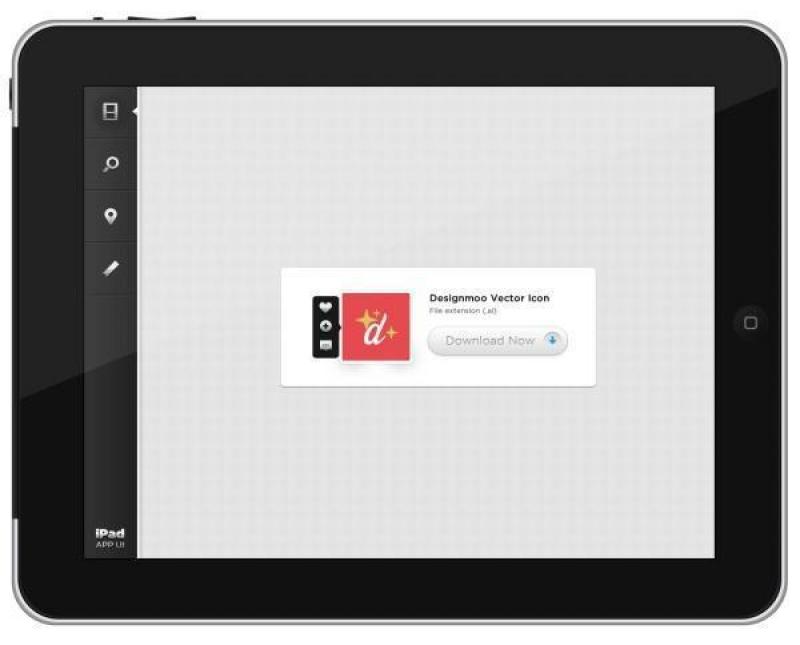 iPad应用程序UI PSD分层