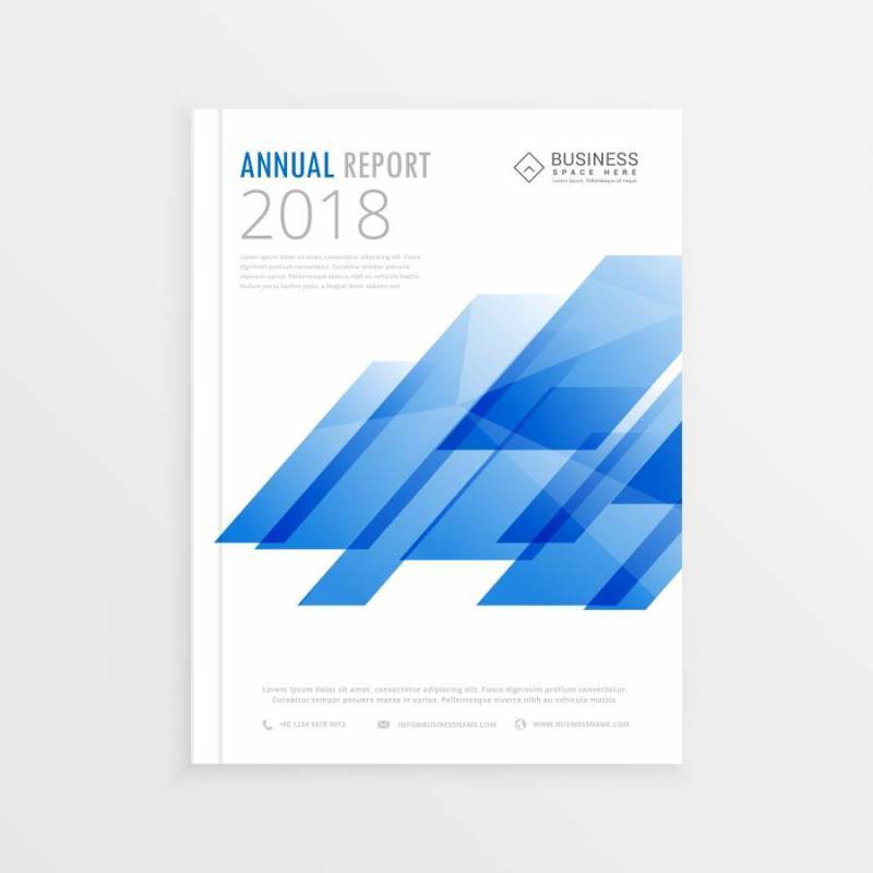 年度报告样机模板页面，宣传册设计与抽象