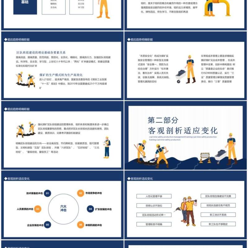 煤矿安全生产管理培训动态PPT模板