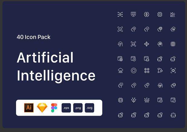 人工智能图标素材集合Artificial Intelligence Icon Pack 人工智能图标素材集合Artificial Intelligence Icon Pack