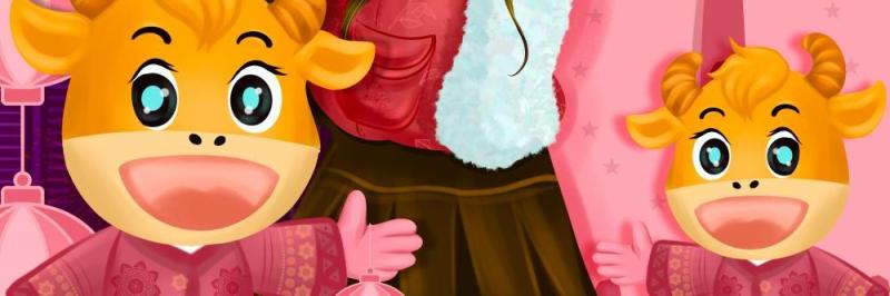 新年元旦2021跨年人物插画PSD设计素材55