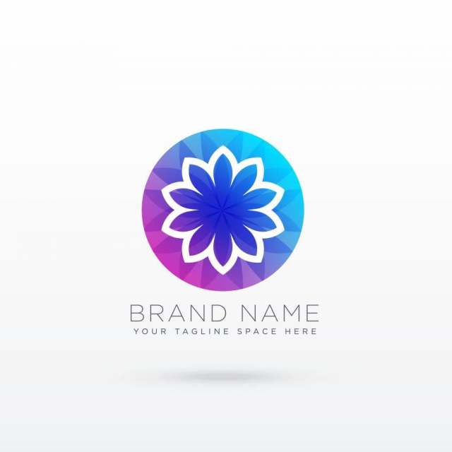 充满活力的花logo设计理念