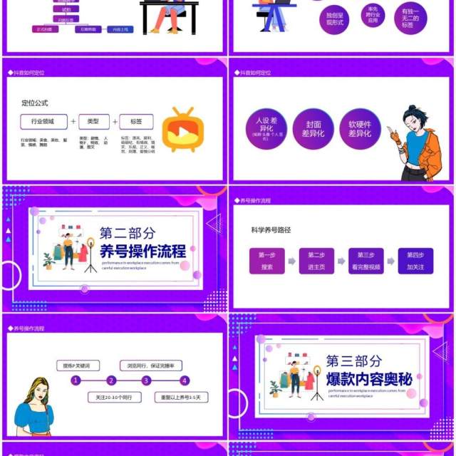 抖音IP孵化指南动态PPT模板