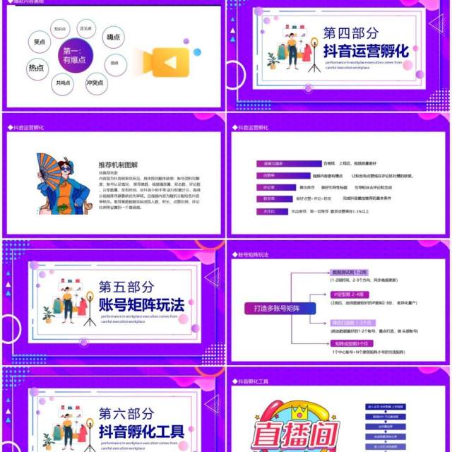 抖音IP孵化指南动态PPT模板