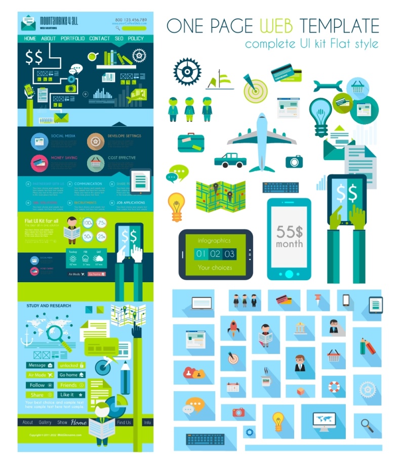平面设计单页模板07