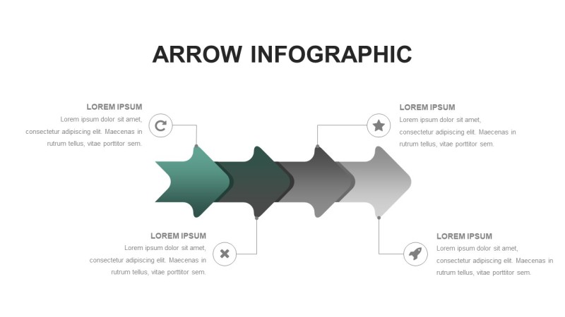 灰绿色创意图形PPT信息可视化图表14