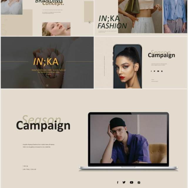 标志性的时尚时装画册展示宣传PPT模板iconic lookbook fashion powerpoint templates 标志性的时尚时装画册展示宣传PPT模板iconic lookbook fashion powerpoint templates