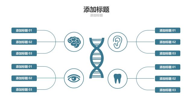 蓝色医疗医院用PPT图表11