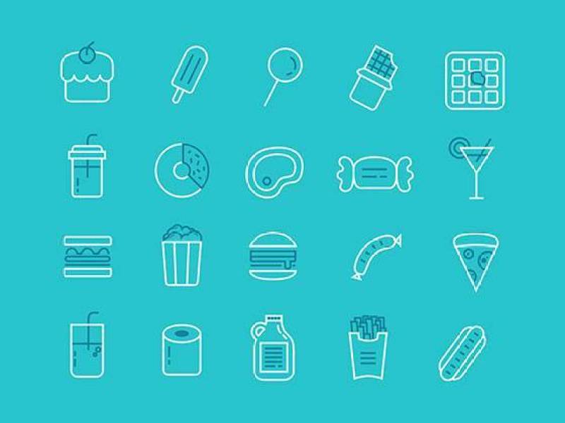 Food Line Icons