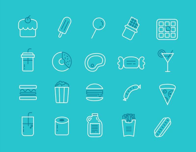 Food Line Icons