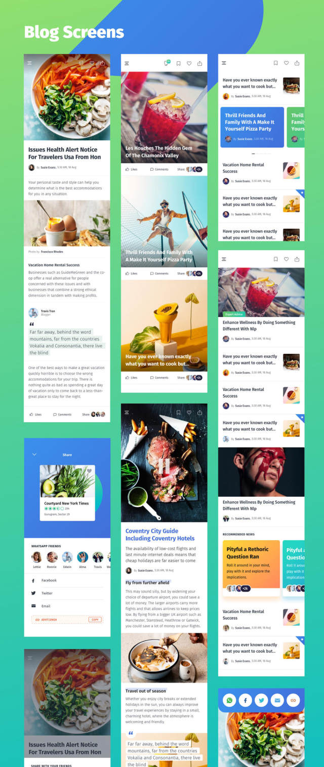 找到最好的餐馆,咖啡馆和酒吧,YumFood - Mobile App UI套件 找到最好的餐馆,咖啡馆和酒吧,YumFood - Mobile App UI套件