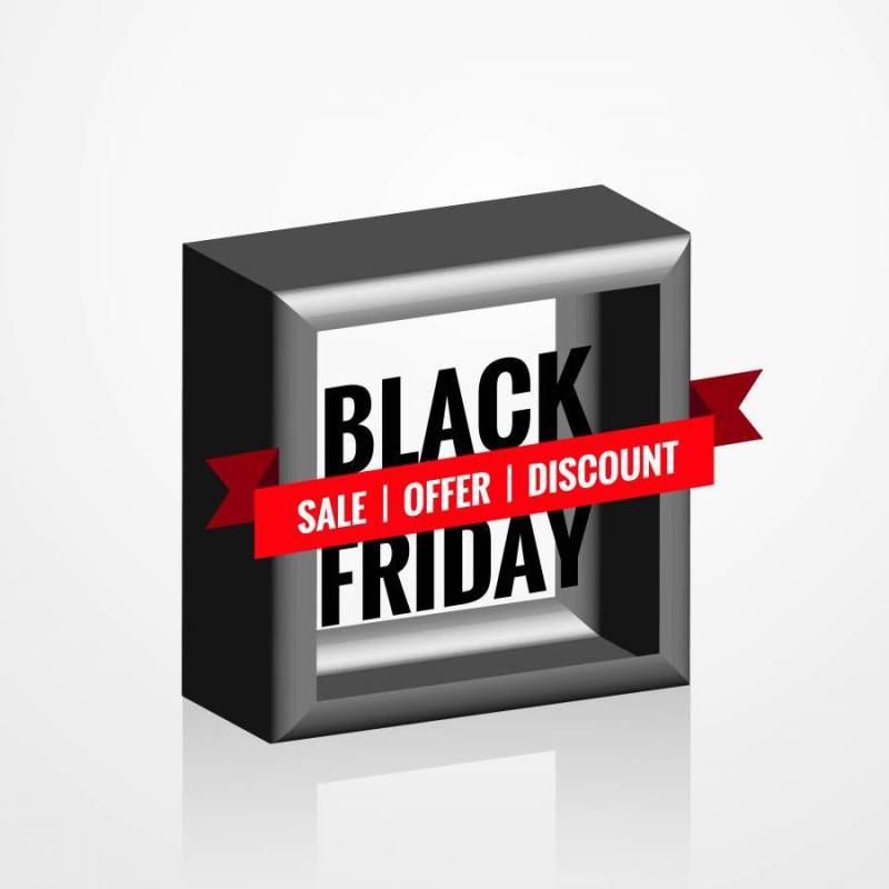 3d风格黑色星期五销售元素设计
