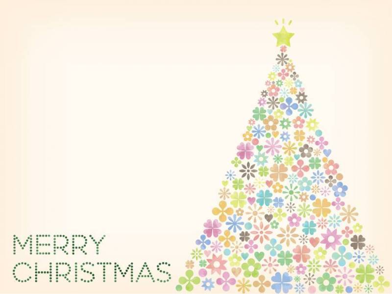 水彩触摸圣诞树