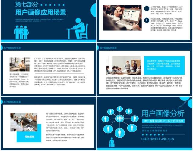 用户画像指标统计分析及应用场景动态PPT模板 用户画像指标统计分析及应用场景动态PPT模板