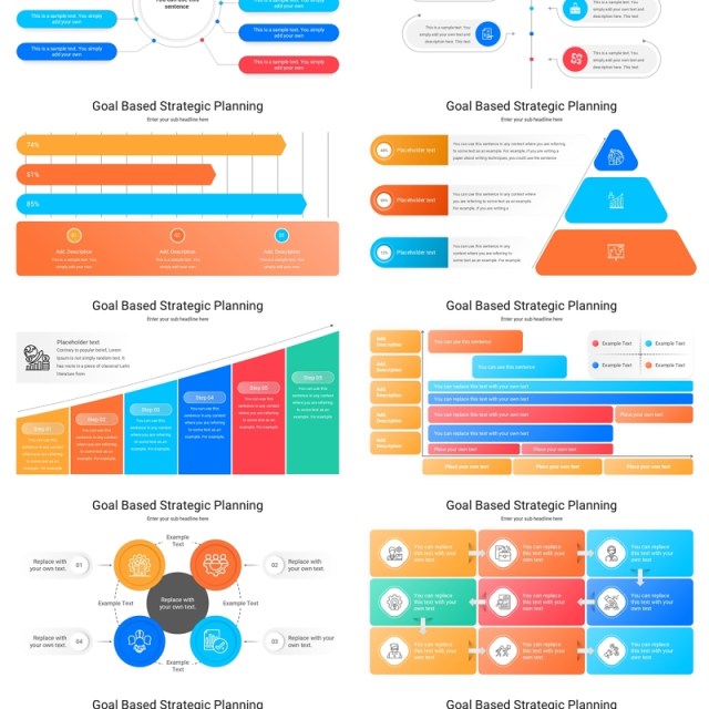 目标战略规划PPT信息图表Goal Based Strategic Planning