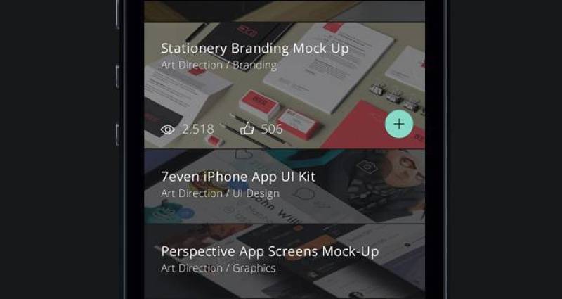 Gist iPhone App UI Kit Psd