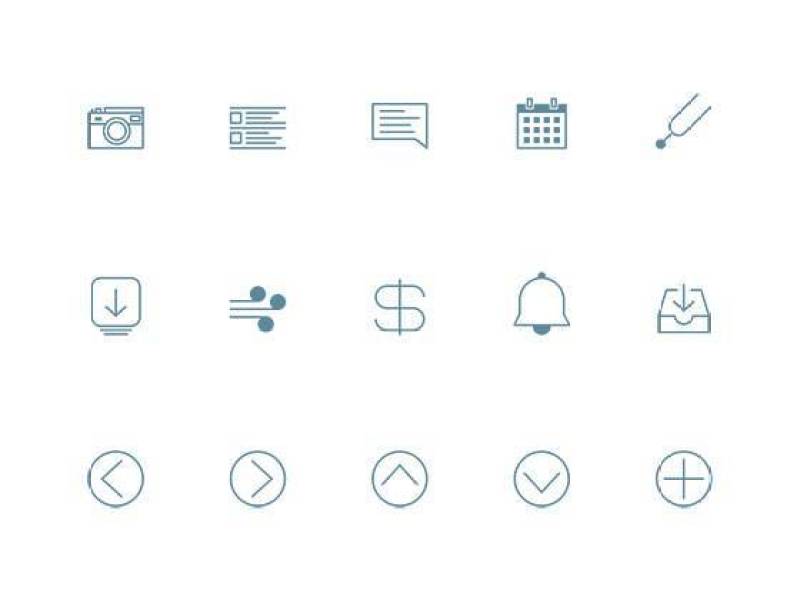 Domob Thin Line Icons