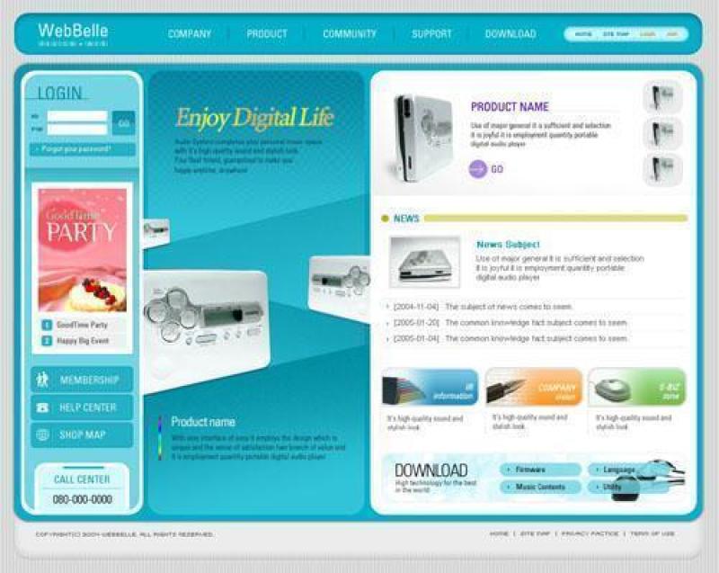 企业网站模板PSD分层(602)