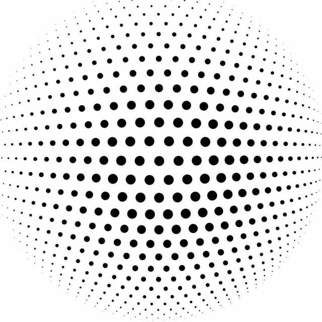 抽象半色调球体矢量背景