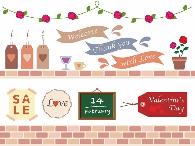 商店材料（情人节）