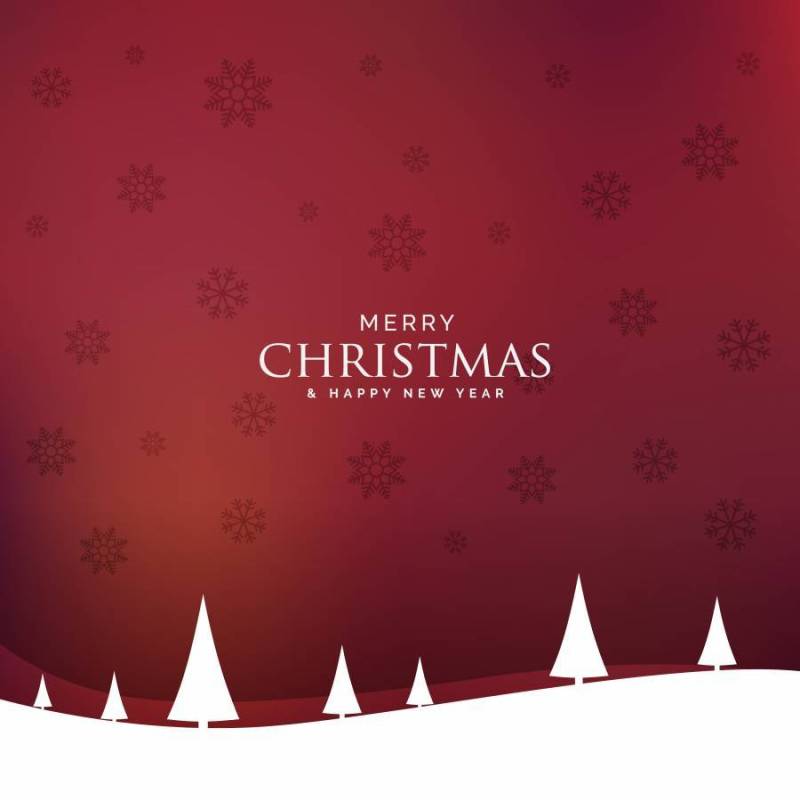 与树的最小的圣诞节景观设计设计