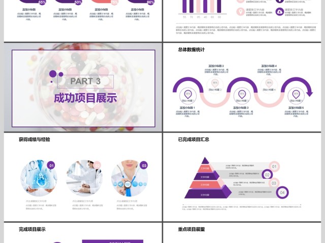 2017医药研究医学工作汇报PPT模板