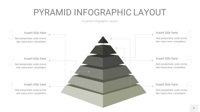 灰色3D金字塔PPT信息图表4 灰色3D金字塔PPT信息图表4