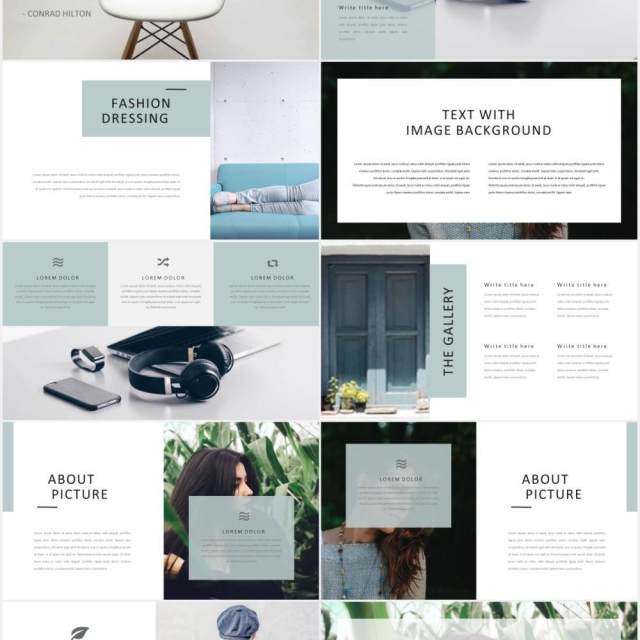 商业公司产品展示PPT模板Catherine - Powerpoint Template Business Company