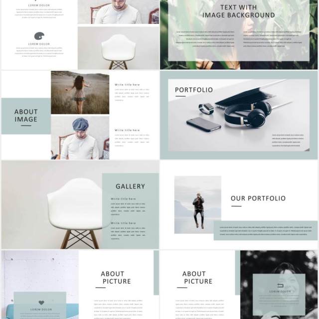 商业公司产品展示PPT模板Catherine - Powerpoint Template Business Company