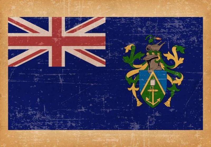 皮特凯恩群岛的Grunge旗子