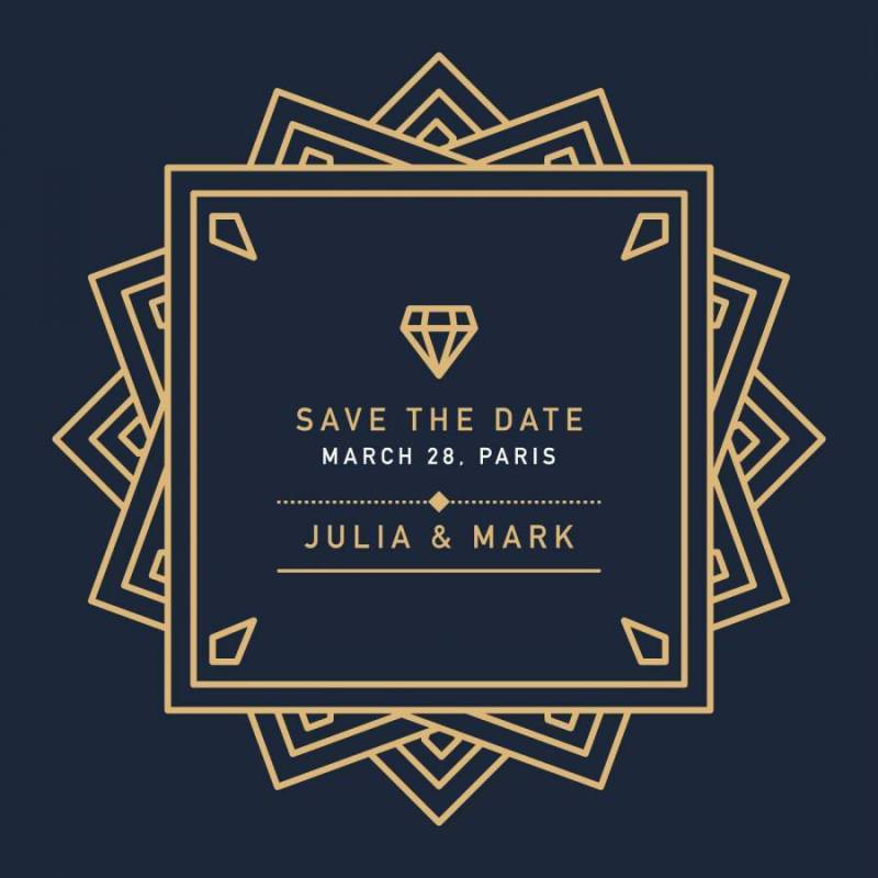 黑暗的装饰艺术婚礼