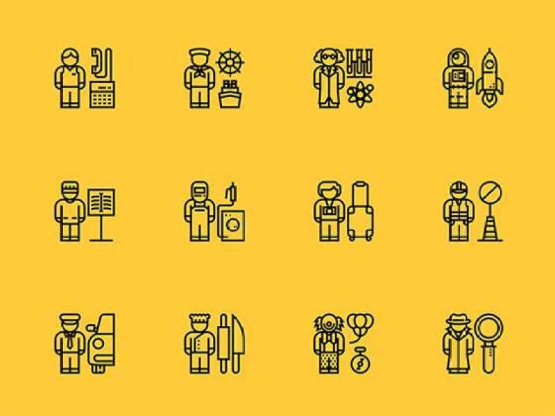 30 枚职业类型图标