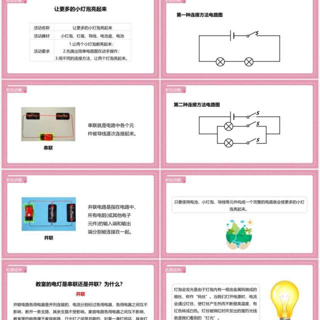 教科版四年级下册简单电路课件PPT模板