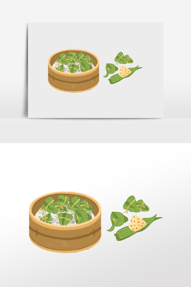 端午节粽子手绘插画元素