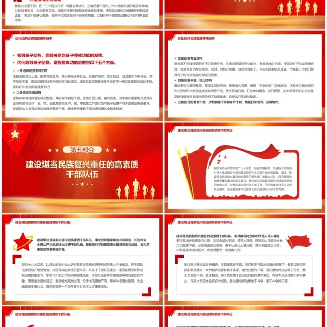 红色党支部领导班子的建设PPT模板