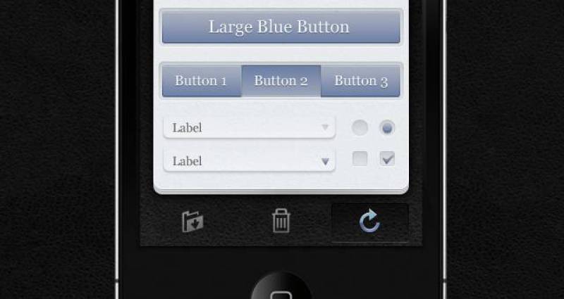 Notetool iPhone App UI Kit Psd