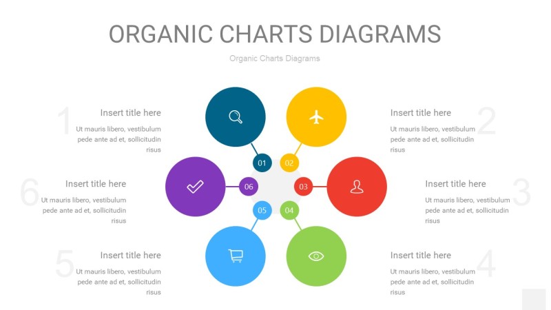 彩色循环PPT图表7