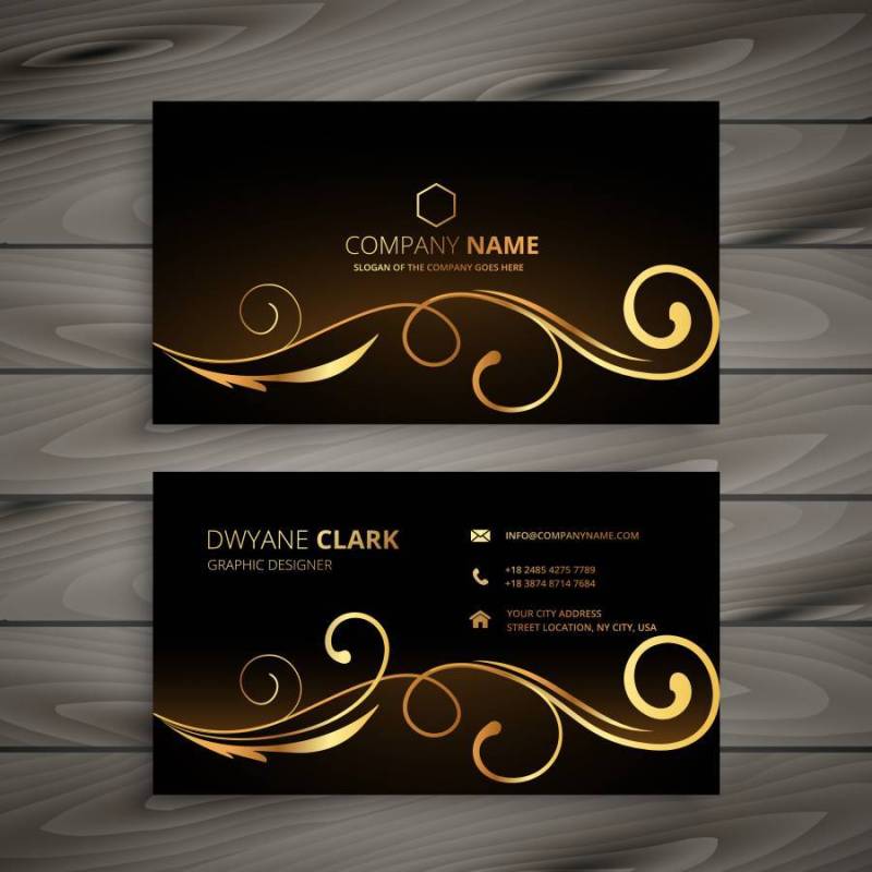 保费花卉名片矢量设计插画