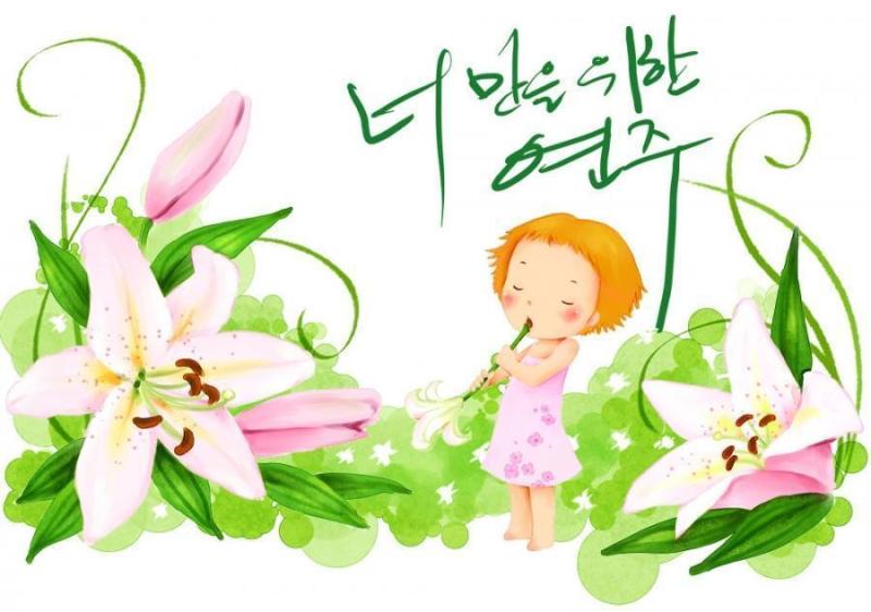韩国儿童插画psd素材-28