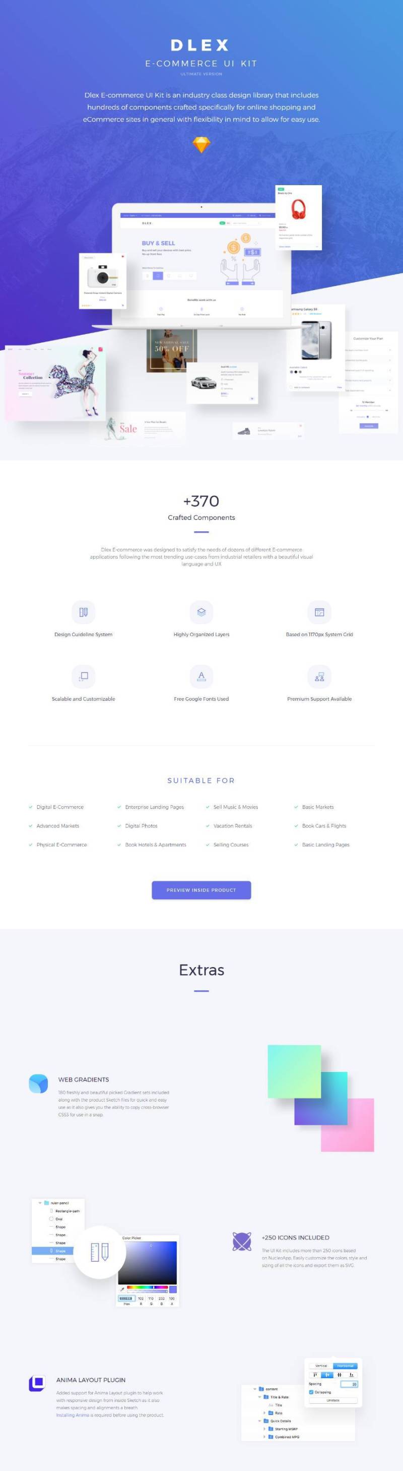 DLEX电子商务UI套件示例