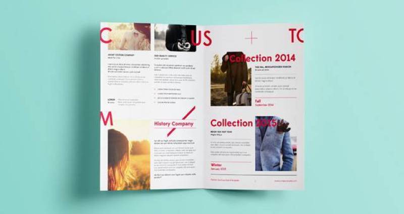 Psd Bi Fold Mockup模板Vol6