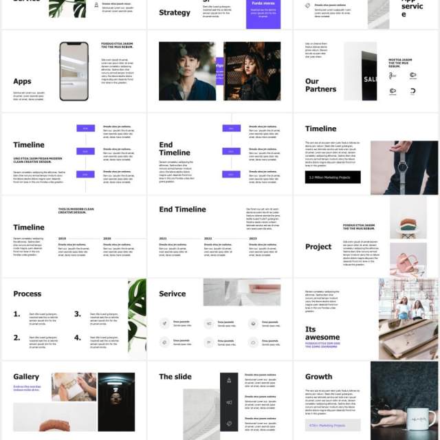 简约图文展示宣传报告PPT模板VIGO - Powerpoint Template