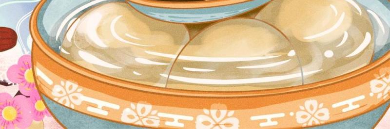 中国传统文化二十四节气冬至插画海报背景配图PSD竖版素材57