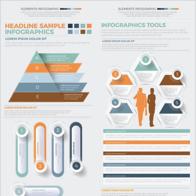 大信息图表元素设计Big Infographics